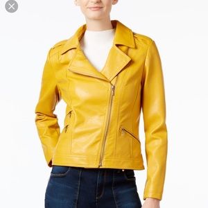 INC international concept faux leather jacket